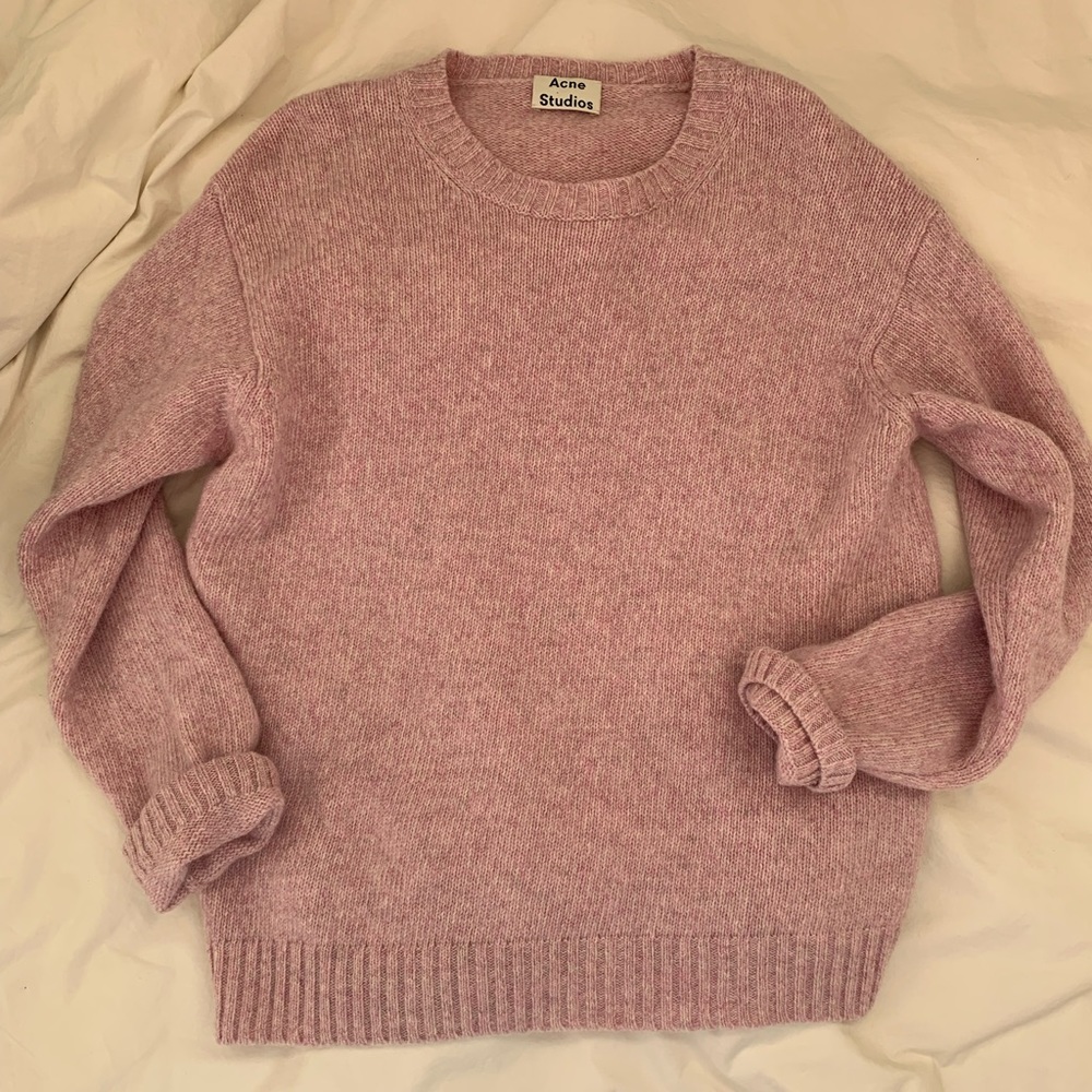 Acne Studios Pink Samara Wool Sweater size M - Picture 2 of 5